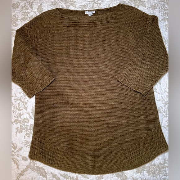 J. Jill Sweaters - J Jill Cotton Blend Boatneck 3/4 Sleeve Sweater Jumper, size XS Classiccore